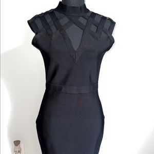 Black bandage dress/ size large